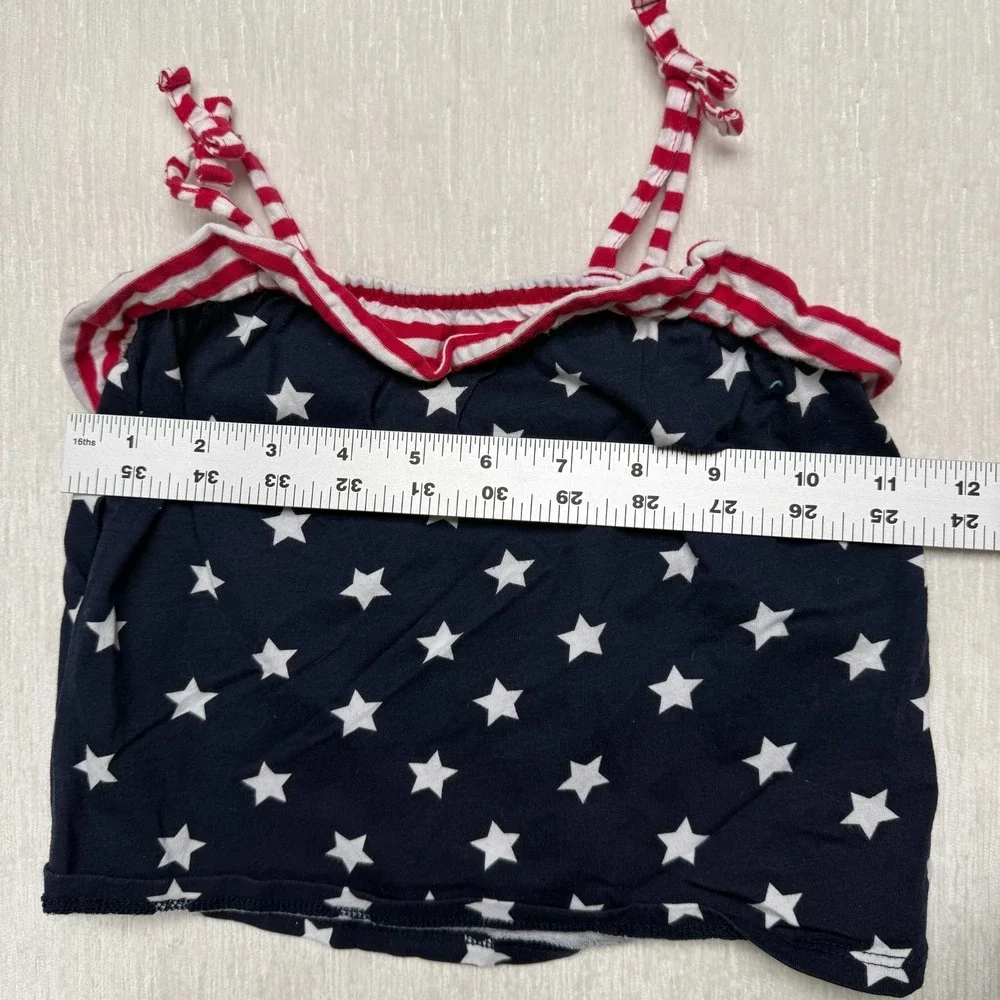 The Children's Place Patriotic Stars 2pc Skort Tank Girls 2T Navy Blue Americana